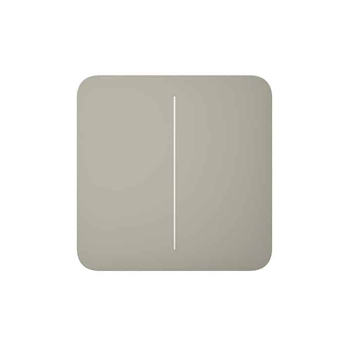 AJAX SOLOBUTTON OLIVE 2-GANG