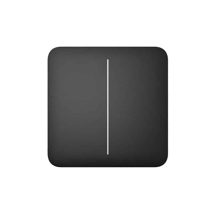 AJAX SOLOBUTTON BLACK 2-GANG