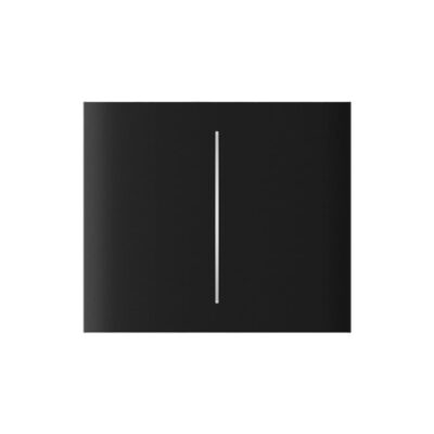 AJAX CENTERBUTTON BLACK 2-GANG VERTICAL