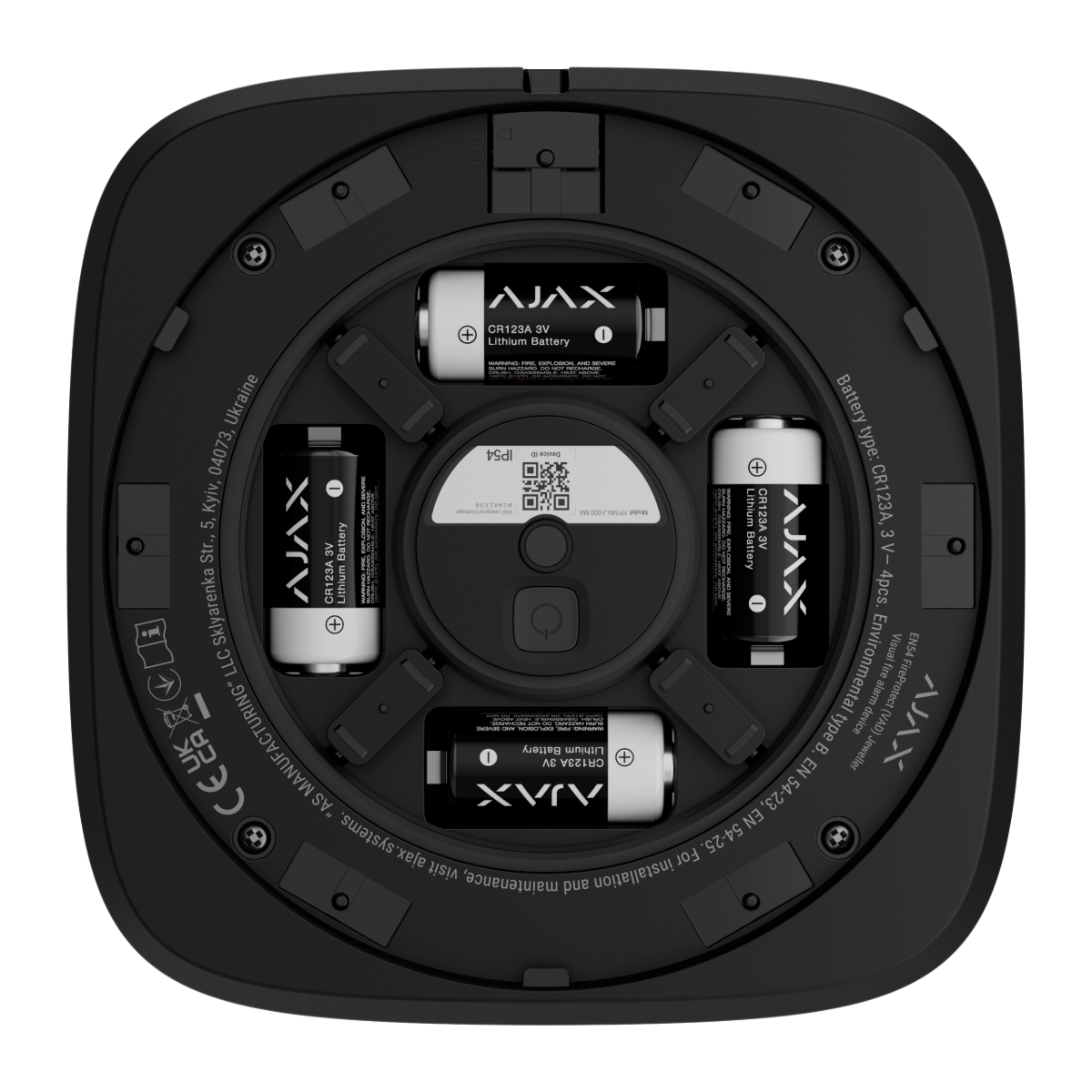 AJAX EN54 FIRE PROTECT SOUNDER/VAD (8EU) ASP